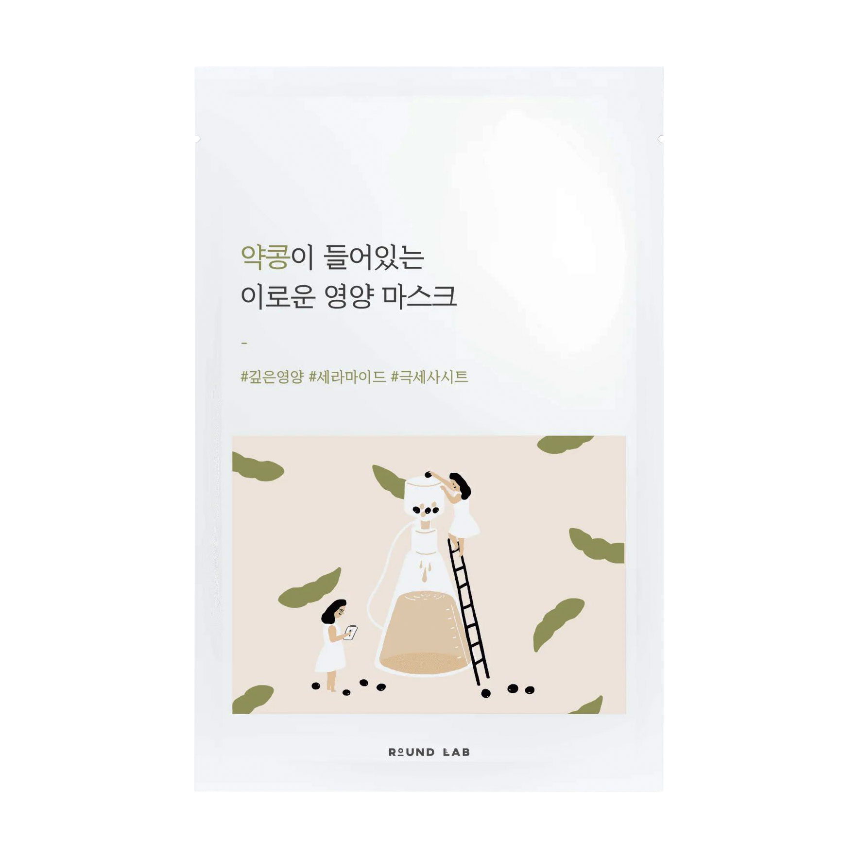 Живильна тканинна маска для обличчя Round Lab Soybean Nourishing Sheet Mask з екстрактом чорних соєвих бобів, 27 мл